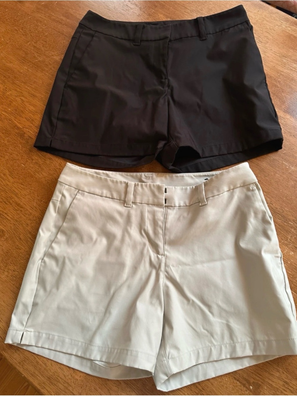 Nike Dri-fit Black and Khaki shorts